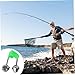 20Pcs Fishing Bells, Plastic Fishing Bells for Rods Clips with Dual Alert for All Kinds of Sea Rod