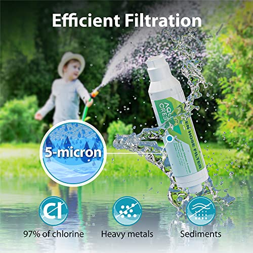 Aquacrest Garden Hose Water Filter For Plants, Greatly Reduces Chlorine, Calcium, Odor, Improve Plants Health, Ideal For Organic Gardening, Farming And Pets, Pack Of 2 #TOP1