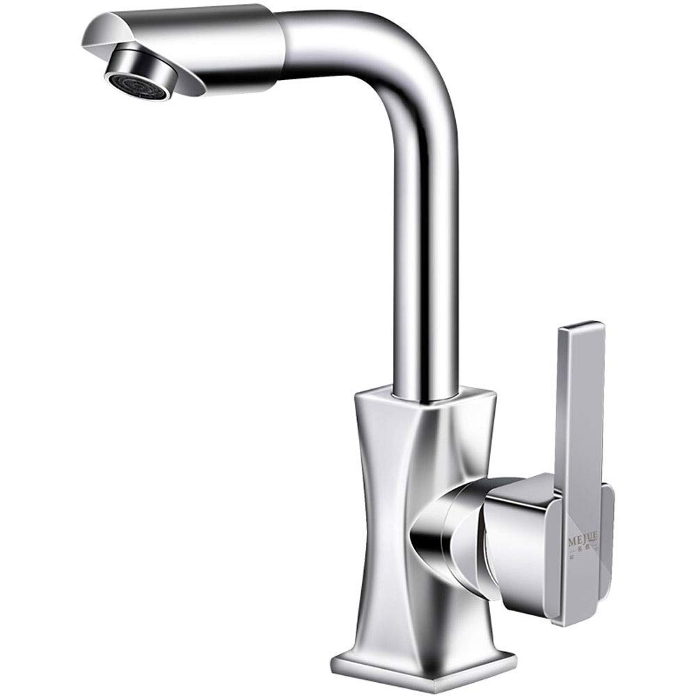 Mixer Tap Household Standard Bathroom Single Lever One Hole Hand Washbasin Full Copperware Taps Abs Bubbler Water Faucet Extender for Kids Outdoor Faucet It's so Kind of You