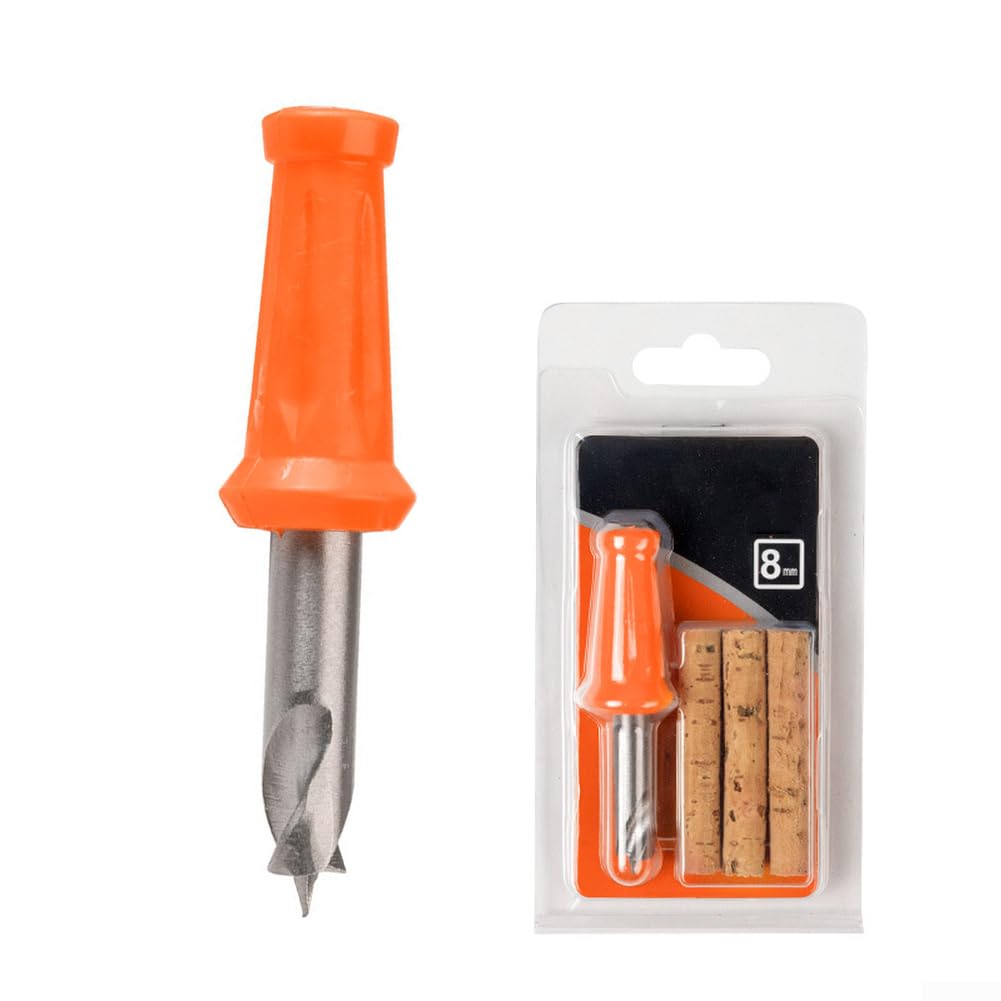 TONIXY 3-Piece Carp Fishing Drill Set, 4Mm 6Mm 8Mm Sizes For Precise Boilie And Cork Bait Preparation With Ergonomic Handles, Orange(8mm)