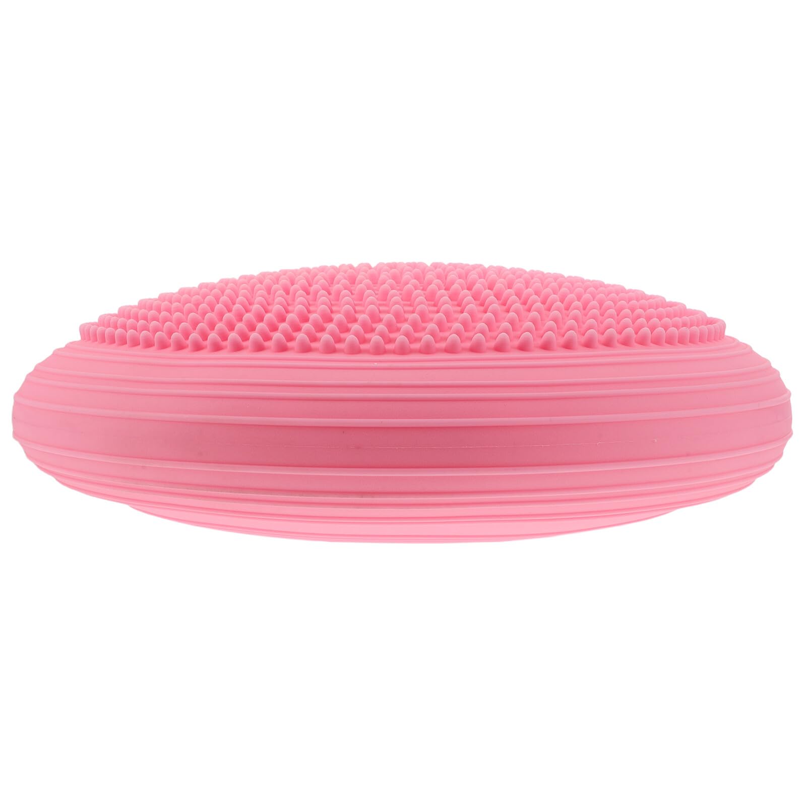 Colchoneta de Yoga Rosa Redonda de Pvc Superficie de Masaje Antideslizante para Pilates y Rutinas de Fitness, Ligera y Compacta para Hombres y Mujeres