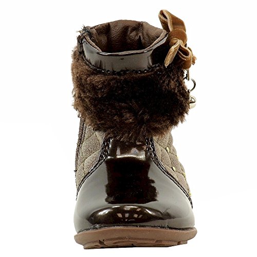 Laura Ashley Toddler Girl's Studded Dark Brown Fashion Boots Shoes Sz: 8T2