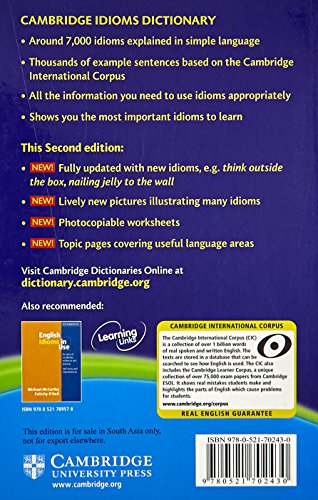 Image of Cambridge Idioms Dictionary, 2Nd Edition