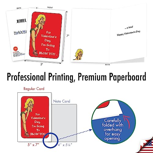 NobleWorks - Cartão divertido de Dia dos Namorados para adultos - Cartão de Dia dos Namorados impert
