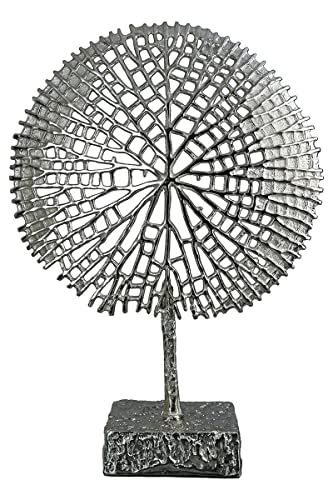 GILDE Deko Skulptur Baum Tree - Aluminium - silberfarben - Deko Wohnzimmer - Höhe 53 cm, 60141