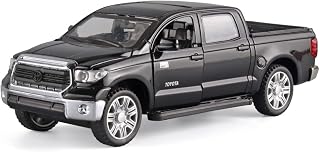 OANMYJJO Toy Pickup Trucks for Kids Boys 1/32 Compatible with Tundra -Black | Diecast Toy Cars Model for boys age 4-7, Alloy Trucks with Sound and Light, Pull Back, Birthday Gifts for Kids Ages 3+