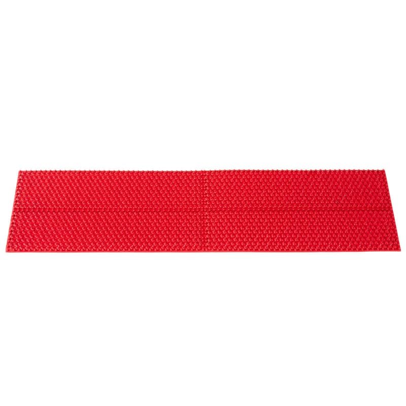 Tappetino massaggiante Quadro 5,8 Ag, tappetino originale per agopuntura e massaggio, tappetino per ricci, massaggiatore benessere per schiena, collo, tappetino relax (rosso)
