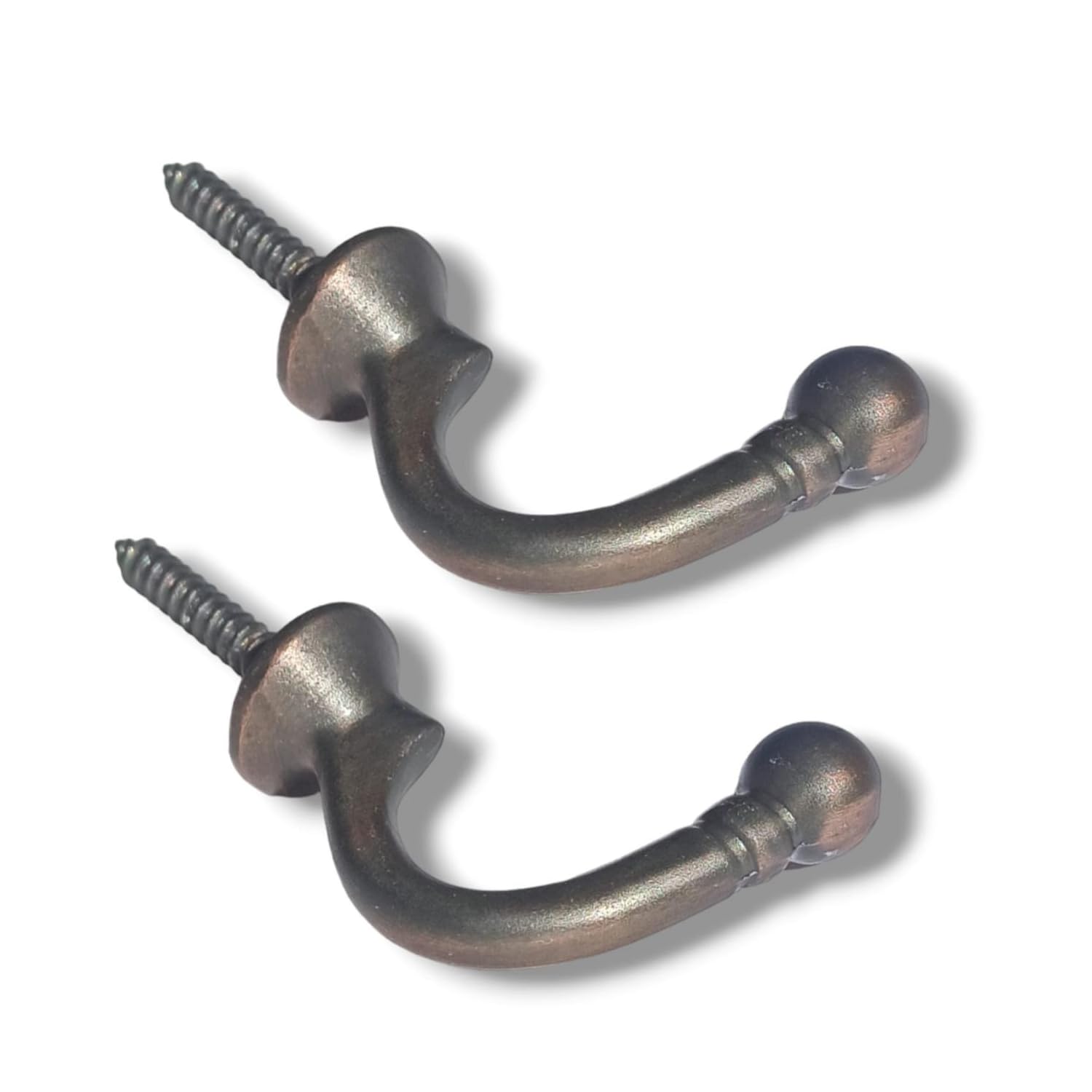 Ball End Curtain Holdbacks Hooks Gun Metal Ball End Curtain Holdbacks Hooks U Shaped Curtain Tie Hooks Curtain Drapery Hold Back Tie Back Hooks for Curtains Clothes Coat Hanger Hooks Pack of 2.
