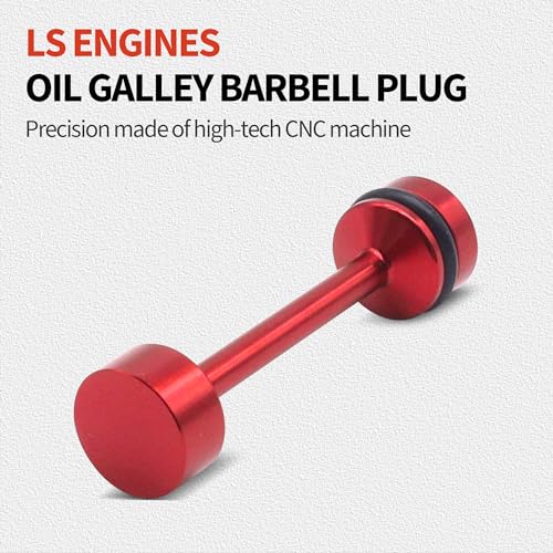 Oxcano OXODB1052R Ls Engine Billet Aluminum Oil Diverter Barbell Galley Plug Compatible thumb #3