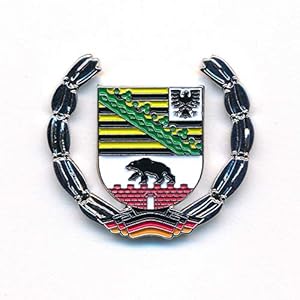 Hegibaer Saksen-Anhalt Wapen Duitsland Magdeburg Vlag Edel pin aansteker 0927