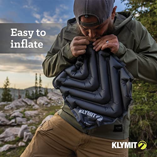 Klymit V Seat, Lightweight Inflatable Travel Cushion, Best For Camping, Bleachers, Or Glassing Pad , Gray #TOP2