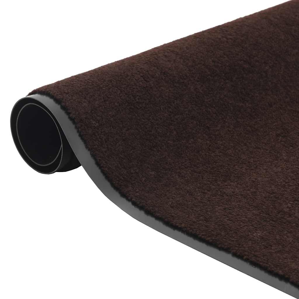 Schmutzfangmatte Braun 90x150 cm, strapazierfähige getuftete Polypropylen-Fußmatte mit Rutschfester PVC-Rückseite, Wasser- und schmutzaufnehmend, leicht zu reinigen