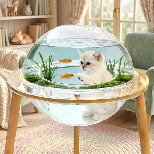 2-in-1 Cat Cave Fish Aquarium