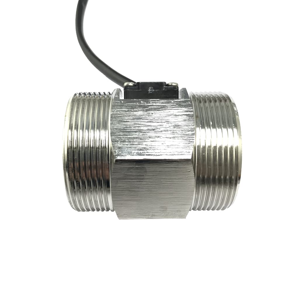Genérico Medidor de Flujo Digital portátil y Sensor de Flujo de Agua de turbina BSPP G2 SUS304 Grado frío