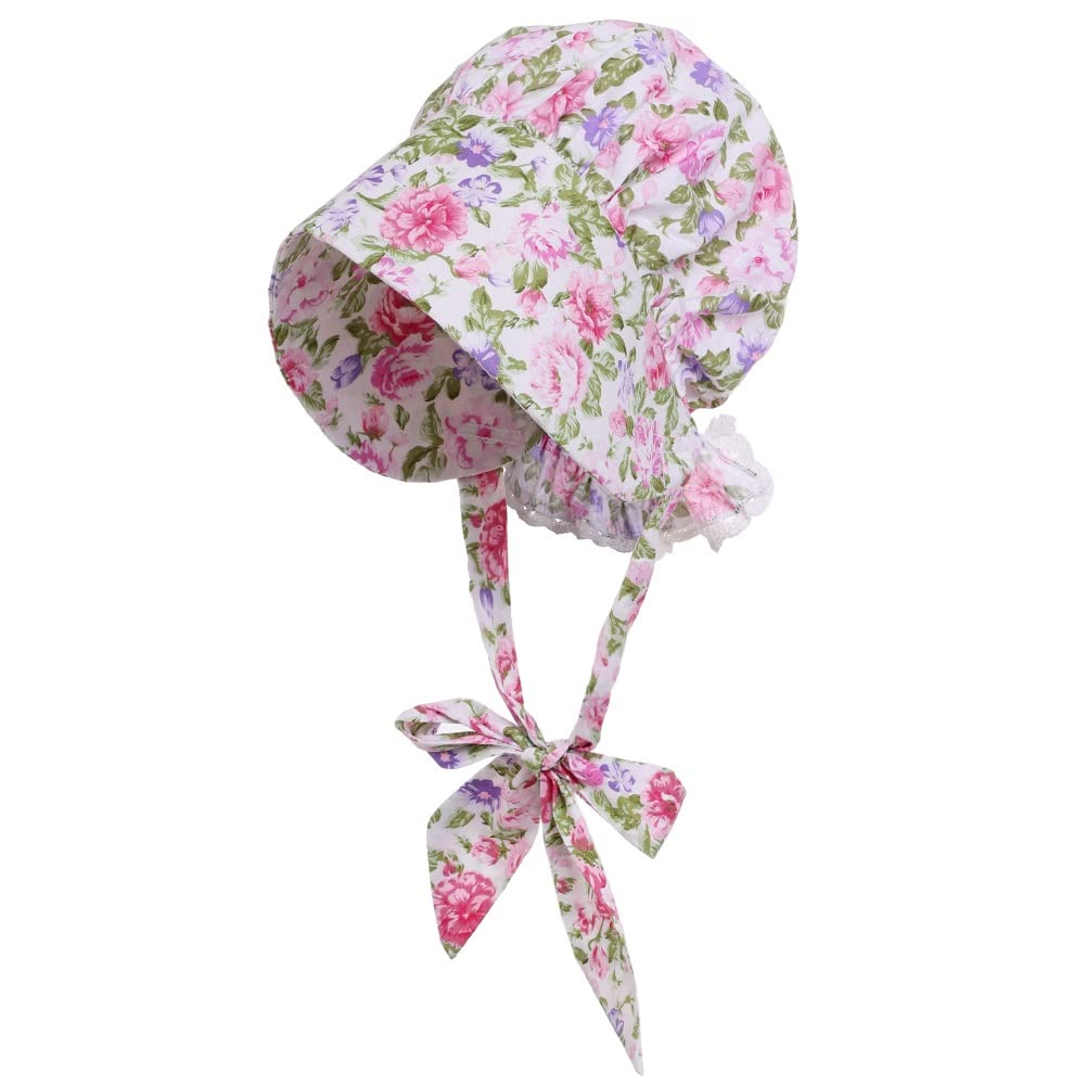 Graceart Women's G Raceart Adult 99.99% Cotton Victorian Pioneer Prairie Bonnet Cap Hat