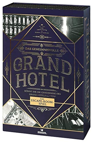 Das geheimnisvolle Grand Hotel | Escape Spiel Deluxe | Wieder verwendbar | Level: Einsteiger, ab 12 Jahren, White