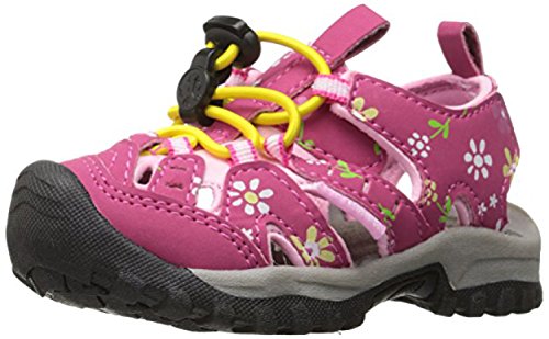 Northside Kid's Burke II Athletic Summer Sandal, Fuchsia/Pink, 3 M US Little Kid; with a Waterproof Wet Dry Bag