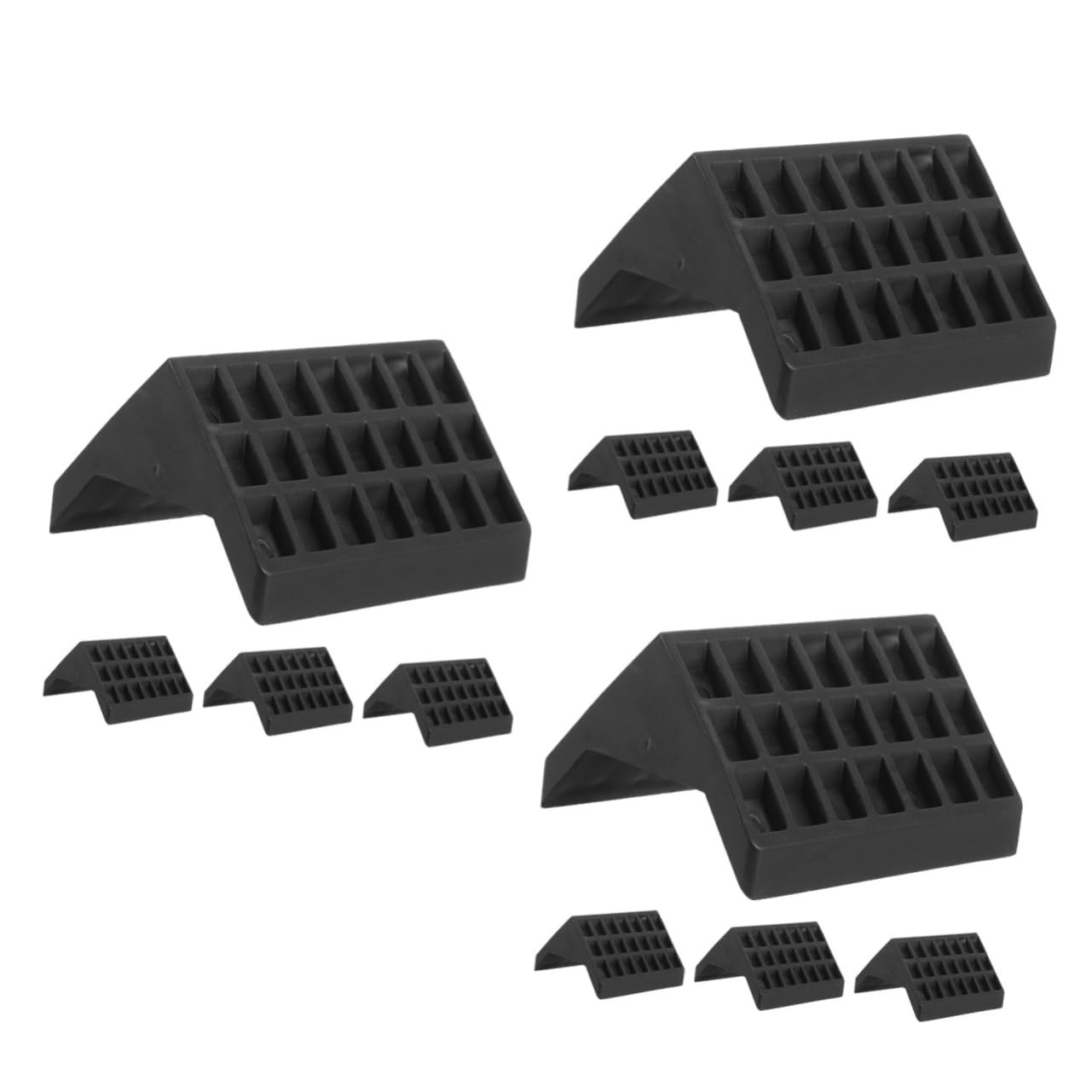 TOYANDONA 3 Set Tavolo Pong con Angolari Protezione Resistente Facile Installare Nera Estende La Durata del Tavolo Tennis 4 * 3