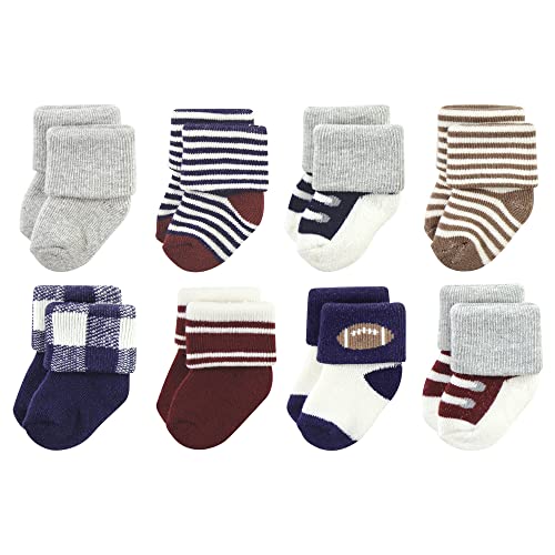 Image of Hudson Baby baby-girls Cotton Rich Newborn and Terry Socks
