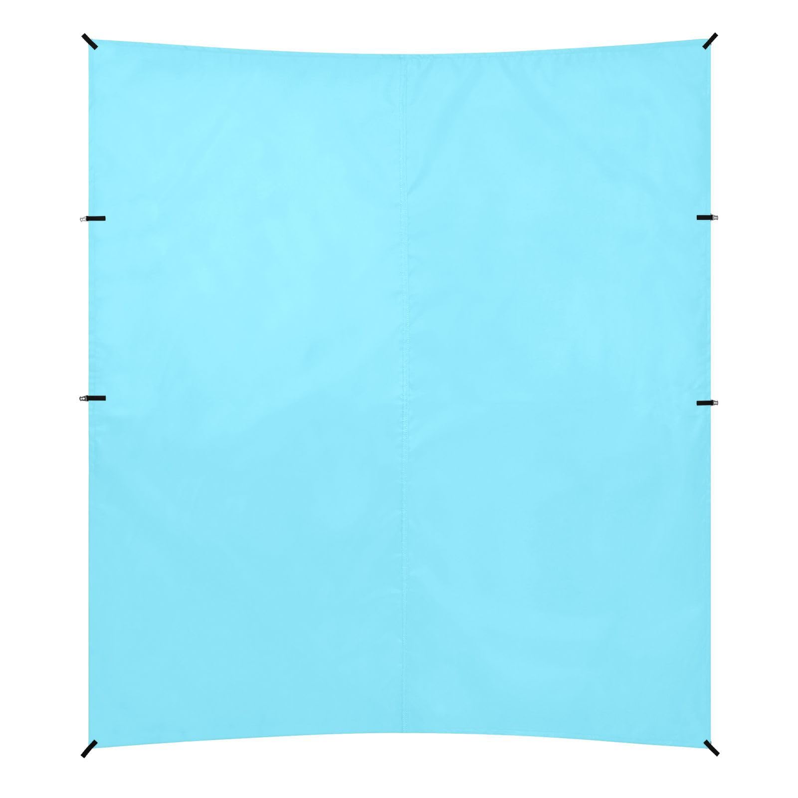 Tenda da spiaggia leggera UPF50 con design blu, include pala per sabbia, sacchi di sabbia, pali di stabilità per viaggi in famiglia, picnic e accessori da campeggio per Playa