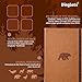 Dingbats* Wildlife Lined Writing Journal Notebook A5 - Vegan Leather Hardcover - Ideal for Work, Travel - Pocket, Elastic Closure, & Bookmark