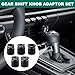 YENOVO 5 Pack Shift Knob Thread Insert, Universal Fit for Manual Transmission Cars Trucks SUVs, Aluminum Alloy Durable Insert Nuts Compatible with M8x1.25 M10x1.25 M10x1.5 M12x1.25 M14x1.5 Threads
