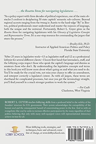 Insiders Talk: Glossary of Legislative Concepts and Representative Terms