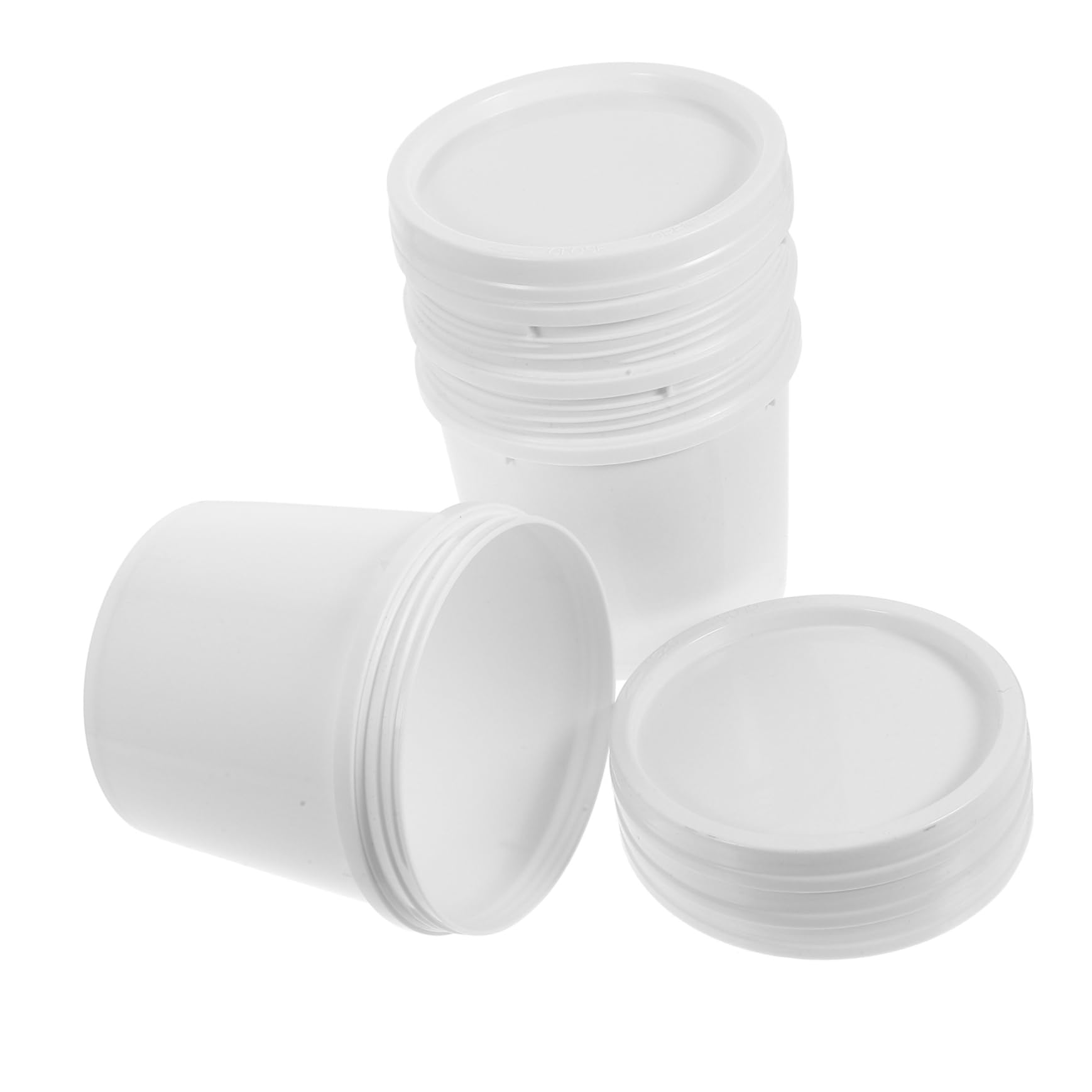 ABOOFAN 5 Series Cubo De Plástico De Calidad Alimentaria Cubo De Pintura Cubos De Agua Con Tapa Botes De Pintura Con Tapa Cubos Con Asas El Plastico 4 Piezas X 5