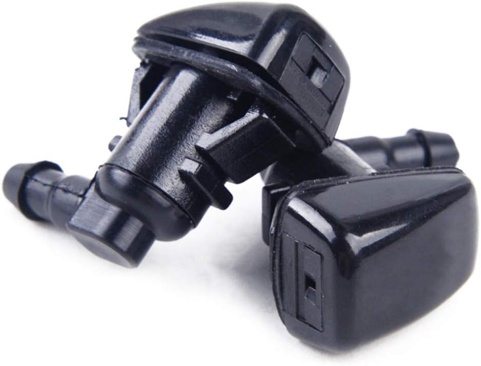 Cheriezing 55079049AA Front Windshield Washer Nozzles Wiper Spray Kit Single Hole for 2005-2016 Grand Cherokee 2005-2013 Chevy Malibu 2005-2010 Pontiac G6 2007-2010 Saturn Aura | 2 pack
