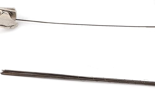 Miniatura 7 de Kit de marco de sierra de joyería, arco de sierra ajustable en forma de U, herramientas manuales de sierra para metales, 12 hojas de sierra en