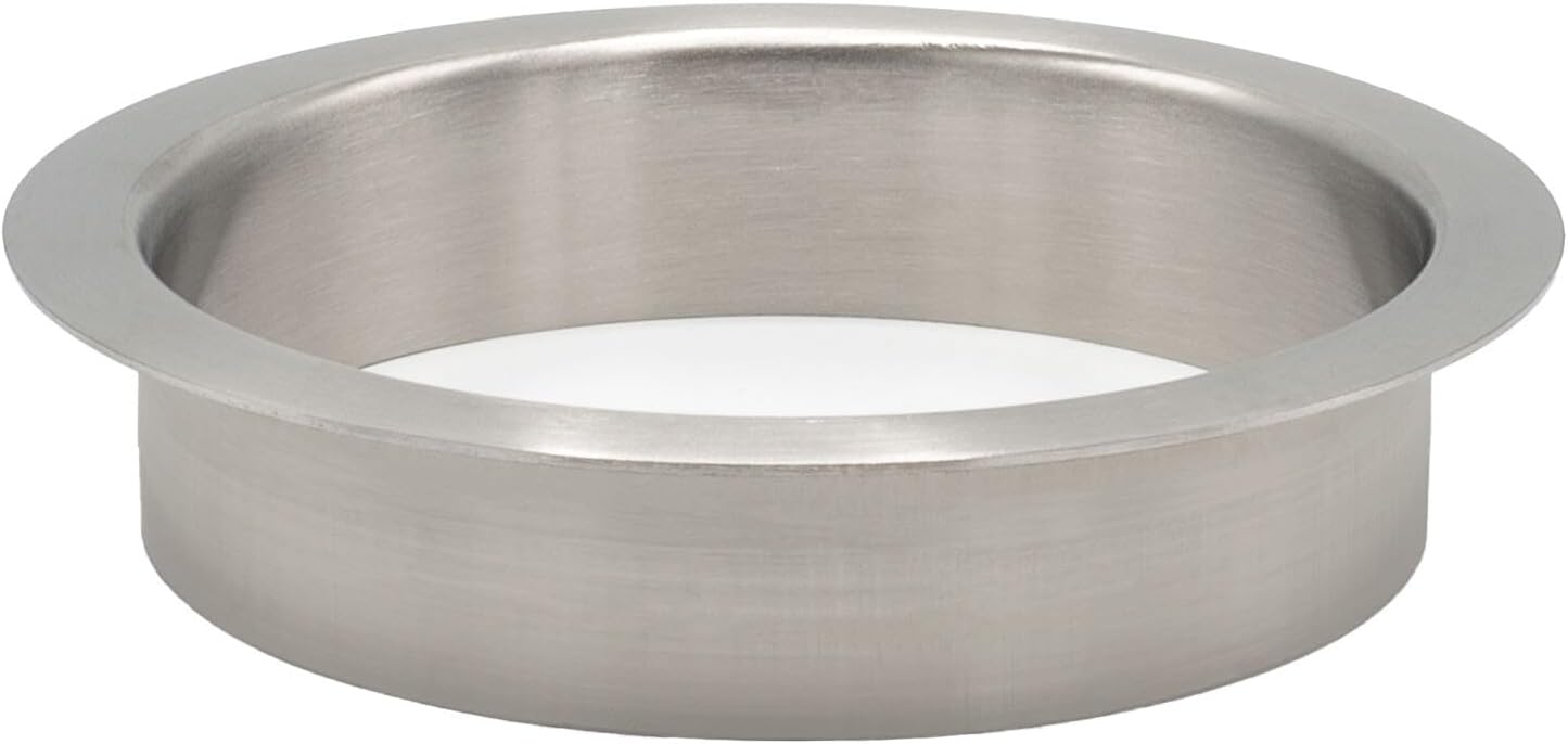 Outwater 10" (Nominal) Diameter x 2" Height 304 Stainless Steel Trash Grommets for Countertop Inserted Trash Chutes