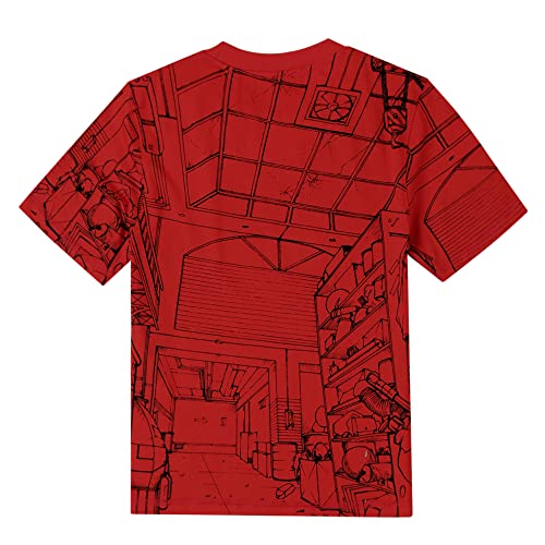 Image of Kidsville Batman Printed Regular Fit Yellow Cotton Boy's T-Shirt