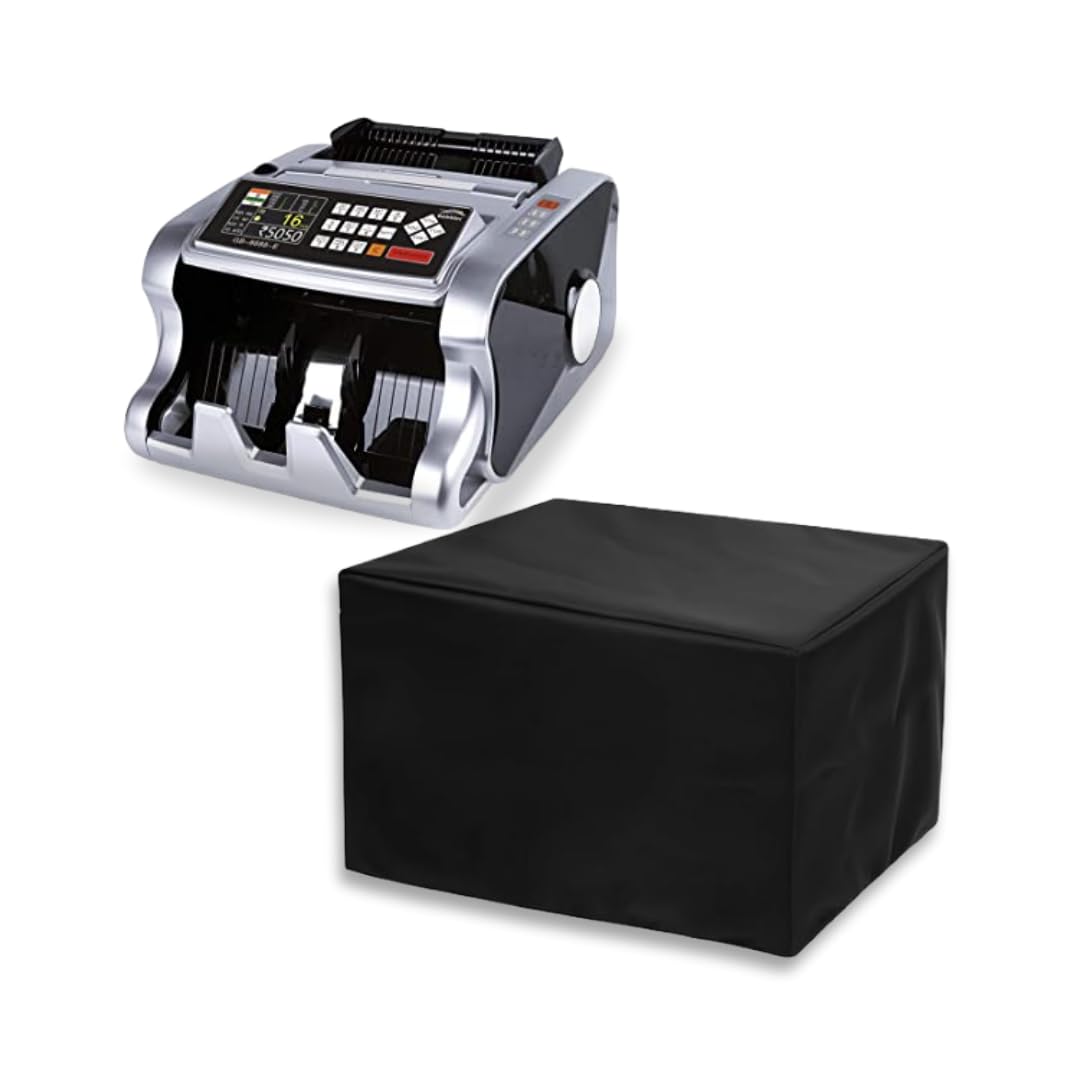 MAINDAIS Polyester Protective Cover for Currency Counting Machines Protects from Dust Water and Scratches - Black