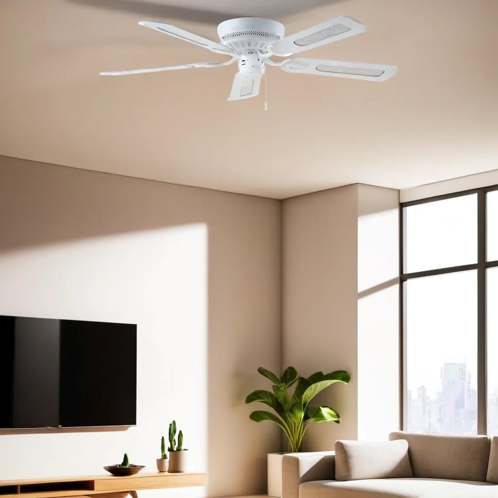 Ventilatore DC ORINOCO LED bianco Telecomando dimmerabile FABRILAMP