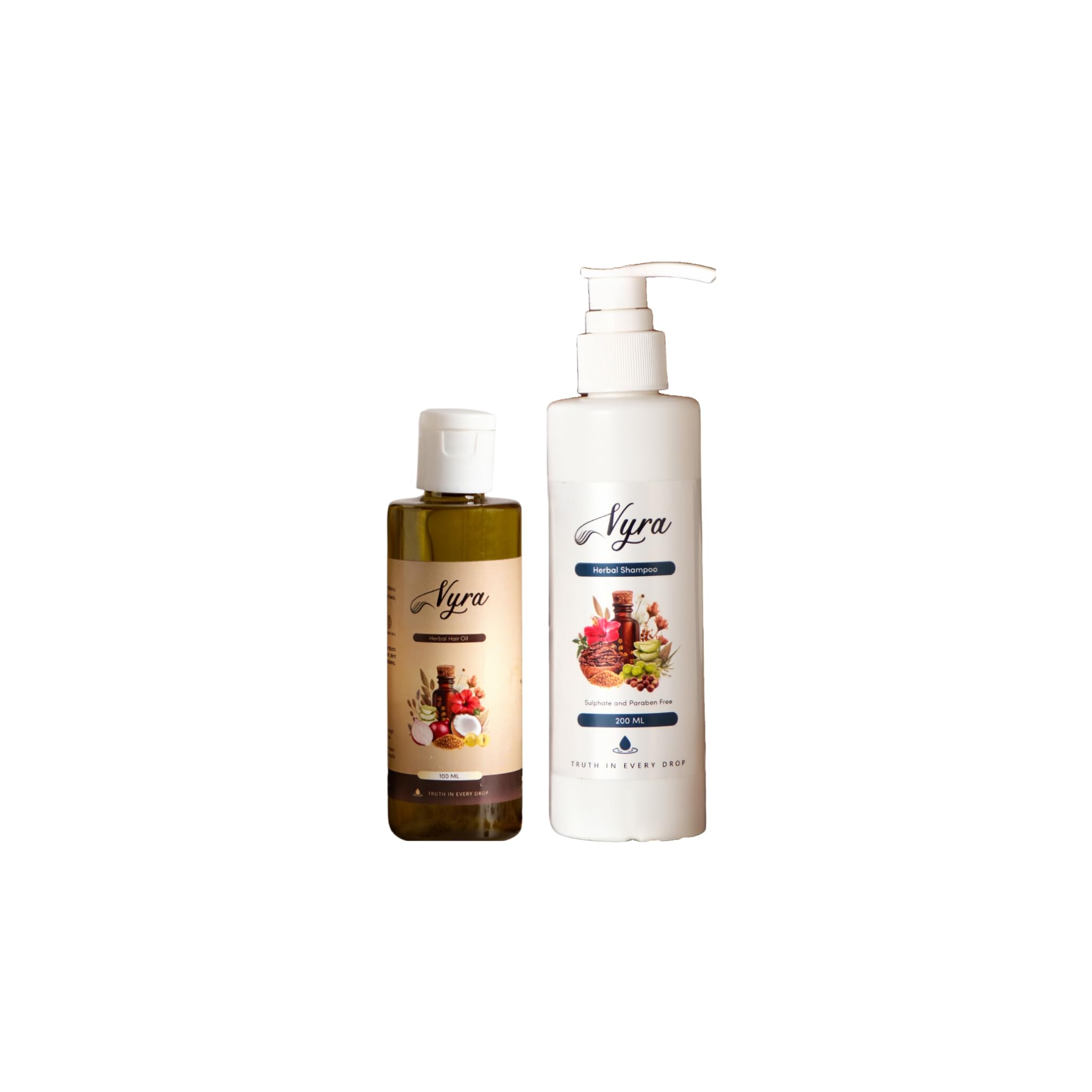 Vyra Herbal Hair Oil 100ml and Herbal Shampoo 200ml Combo for Men and Women | Promotes Hair Growth | Strengthens Hair Follicles | Reduces Hairfall & Dandruff | Suitable For All Hair Types-image-21