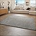 Produktbild Paco Home Hochflor Teppich Wohnzimmer Shaggy Langflor Modern Einfarbig Ohne Muster, Grösse:70x140 cm, Farbe:Grau