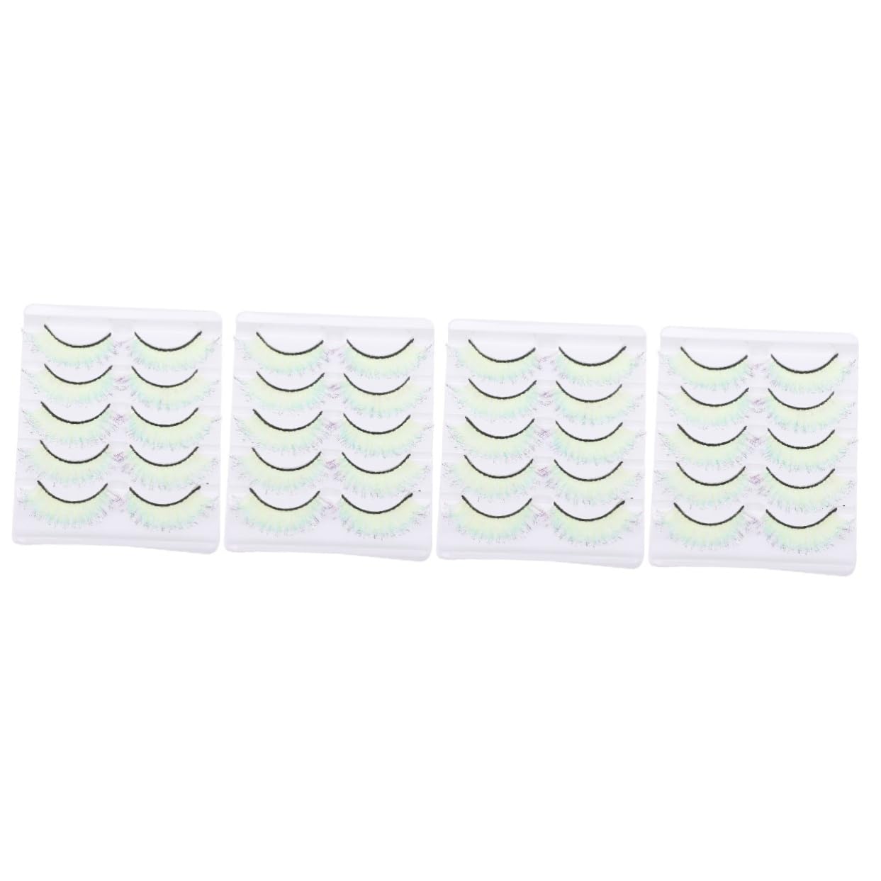 Baluue 20paia Ciglia Finte Fluo Per Donne Extension Di Ciglia Colorate e Leggere Per Makeup e Occasioni Speciali