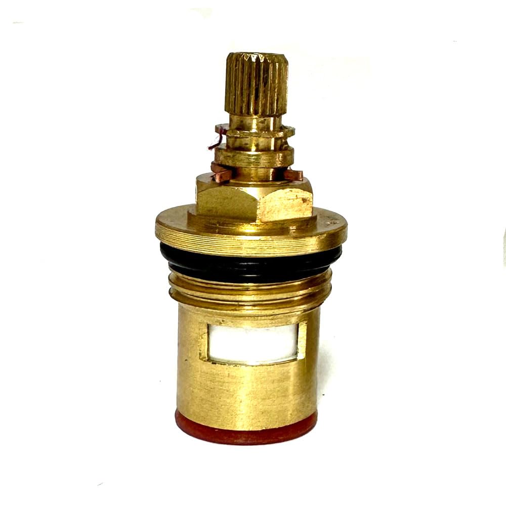 24 Spline Tap Valve Short Cartridge 46mm B6 Spline Size 1/4 Turn Kitchen Basin Single Clockwise to Open Valve