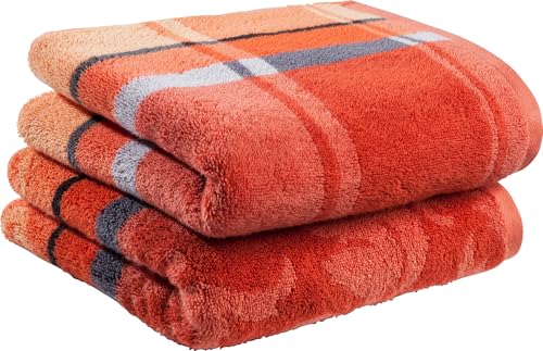 Erwin Müller Duschtuch-Set 2er-Pack Terra Größe 70x140 cm - Ludwigsburg...