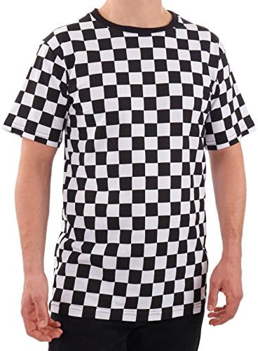 Men's RAD 80's Checkered Shirt Black and White