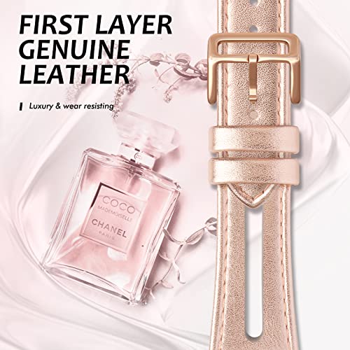 Tuocal Genuine Leather strap Compatible with Apple Watch strap 38mm 40mm 41mm 42mm(Series 10) - Image 3
