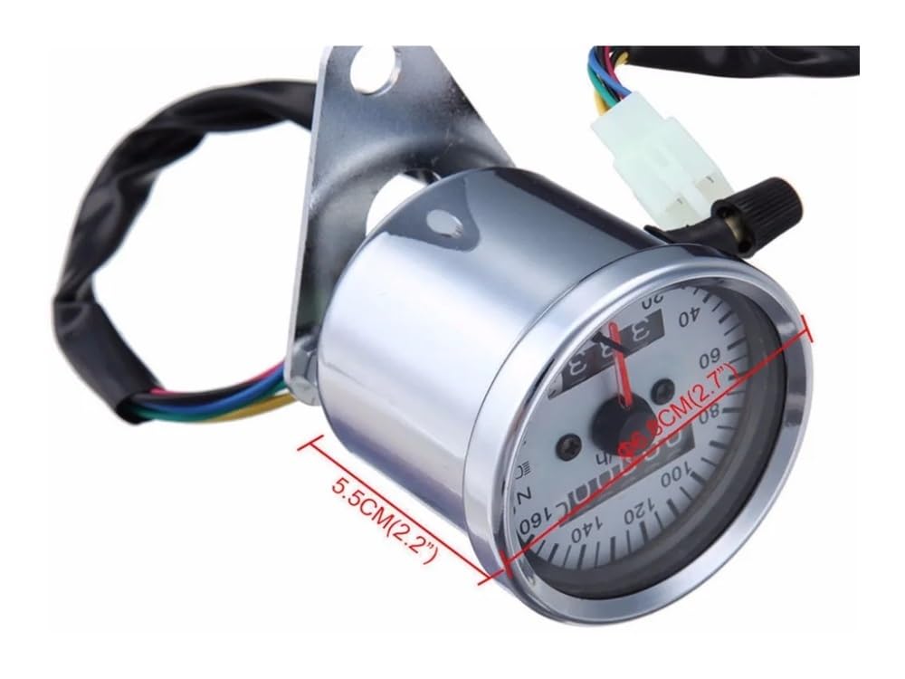 Contagiri contachilometri Accessori Moto Universali Tachimetro Contachilometri Calibro ATV Bike Scooter Con Indicatore Di Segnale Retroilluminato A LED DC 12V