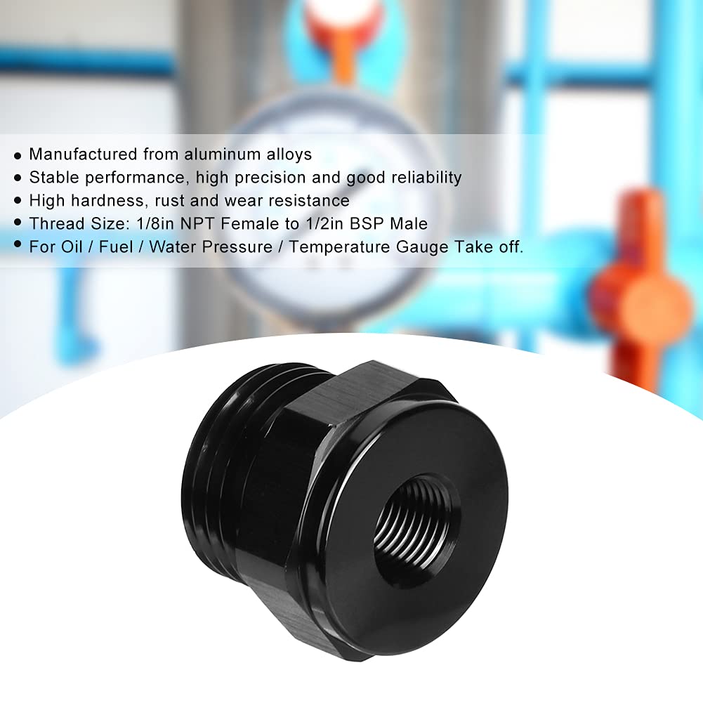 EMagTech 1/8 Zoll NPT Innengewinde Auf Außengewinde Adapter – 90° Winkel Aus Aluminiumlegierung – Für Öl, Kraftstoff, Wasser & Luft – Max. 1500 PSI, -65°F Bis 252°F