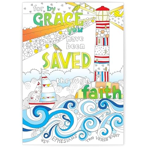 Christian Colouring Postcards with Bible Verses Cover