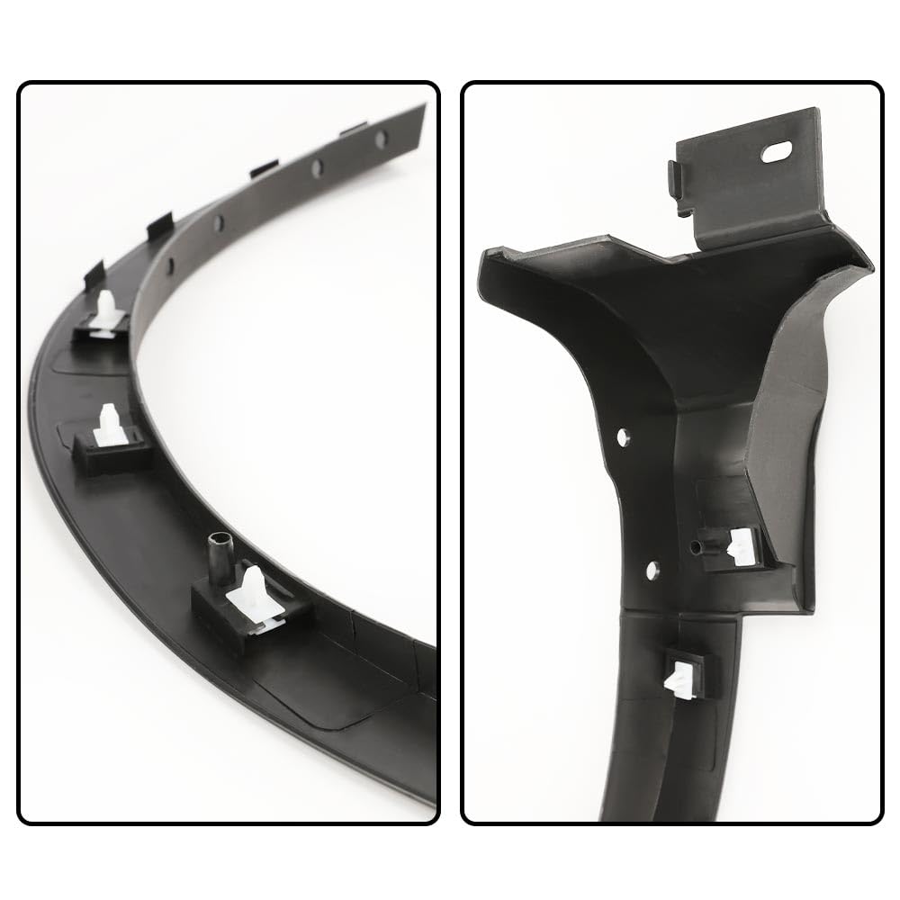 Front Left Fender Molding – Fits 2017-2019 Ford Escape, Black Textured Wheel Arch Trim