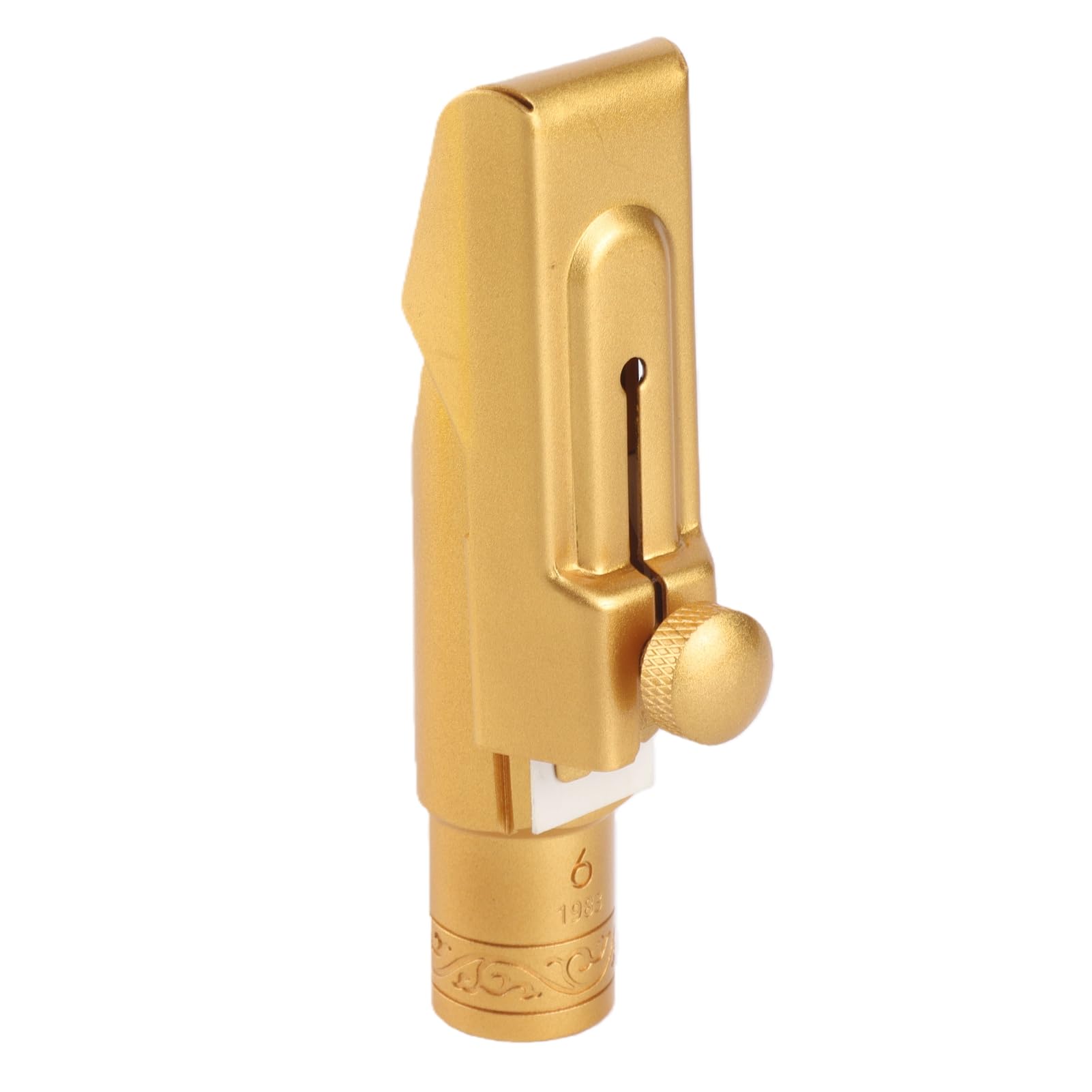 Topiky Bocchino per Sassofono Contralto Eb Coperchio Scorrevole In Ottone Satinato 6C Bocchino per Sax di Ricambio per Sassofonisti Professionisti Principianti