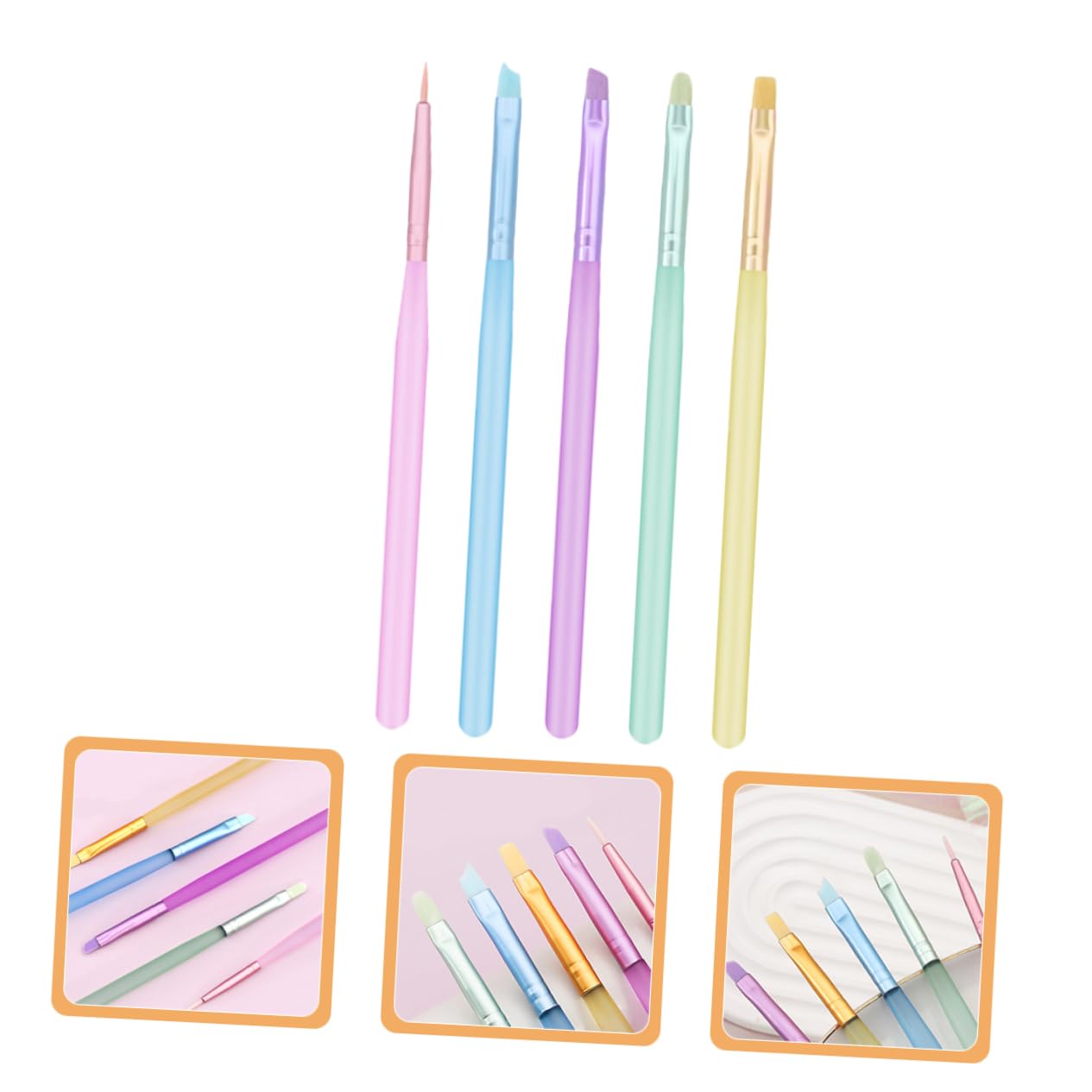 Ipetboom 25pièces Set De Pinceaux Nail Art Professionnels Pinceaux De Peinture Pour Accessoires De Manucure Outils De Nail Art Pour Salon Et Usage Personnel