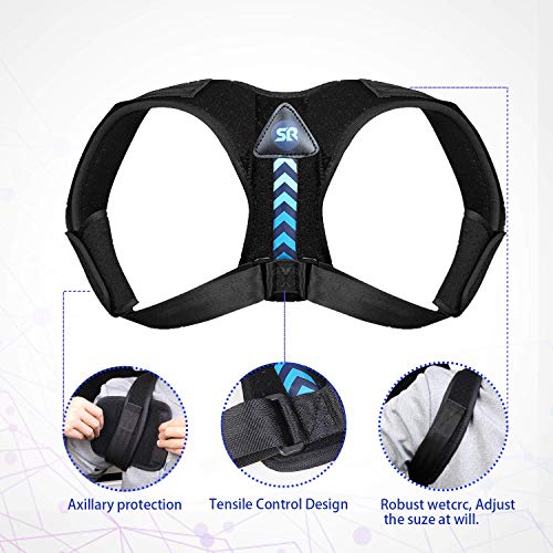 Sr Sun Room Posture Corrector For Men And Women- Adjustable Upper Back Brace For Clavicle Support And Providing Pain Relief From Neck, Back And Shoulder #TOP7