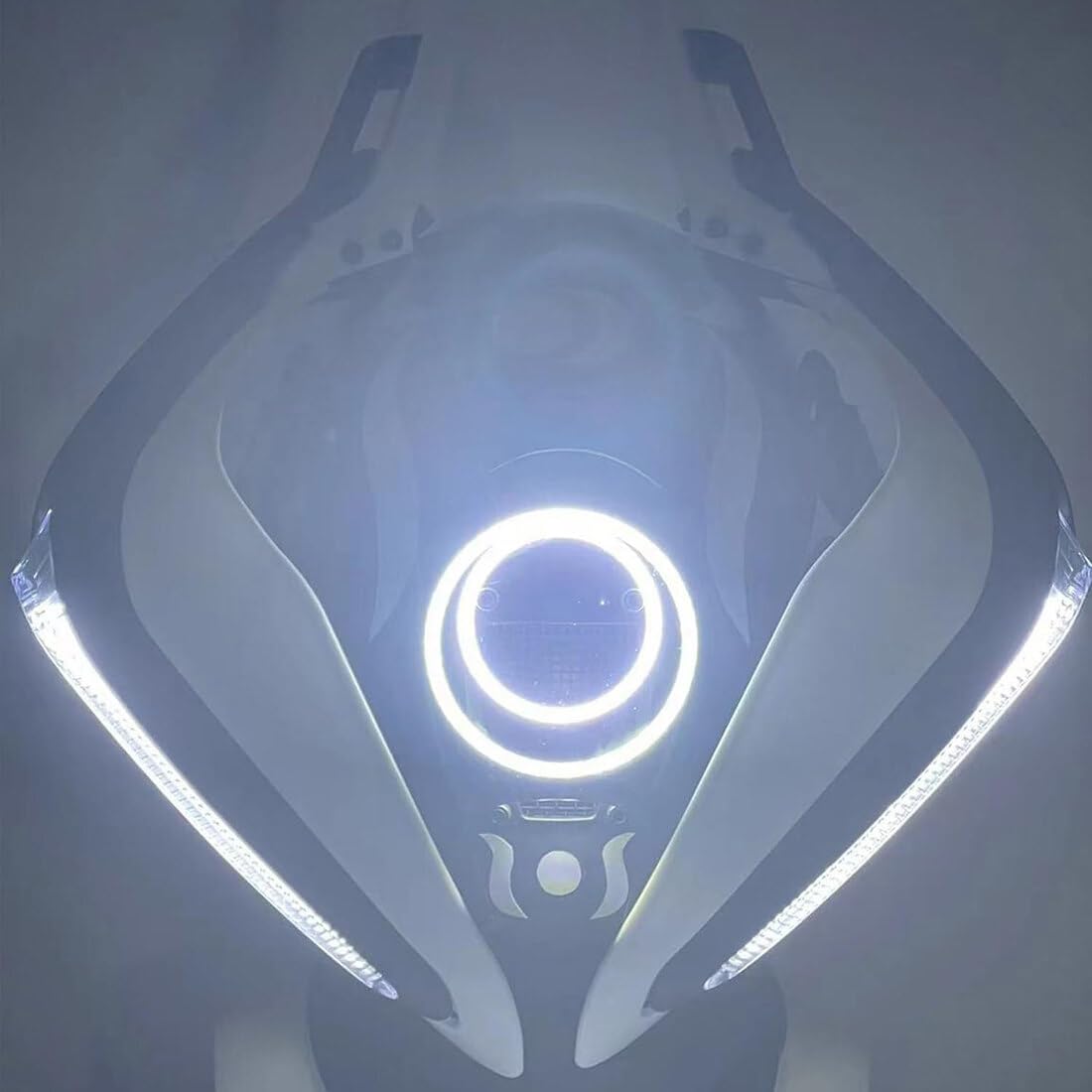 OYDL Cosplay Helmet for Men, Futuristic Tech Punk Mask with LED Light for Cyberpunk Cosplay: Type a