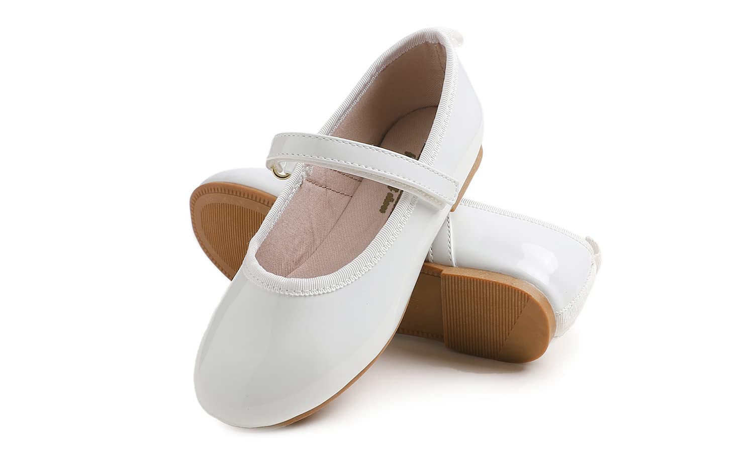 Feversole Patent Bailarinas Niña de Vestir - Zapatos Cómodos para Ceremonias - Ballet Flats